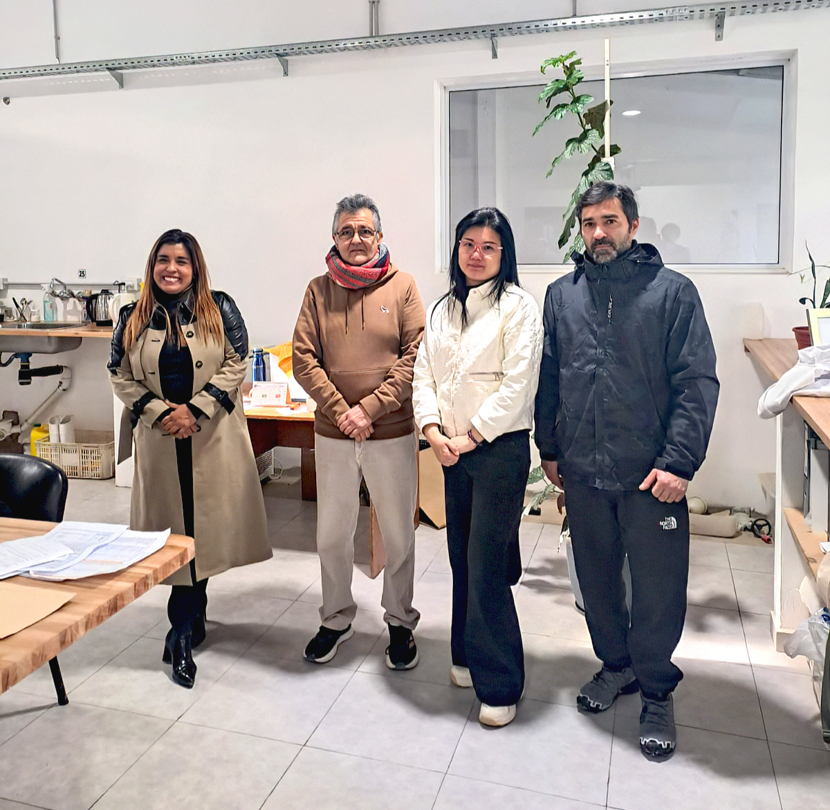 Reunión productiva durante la misión Chubut